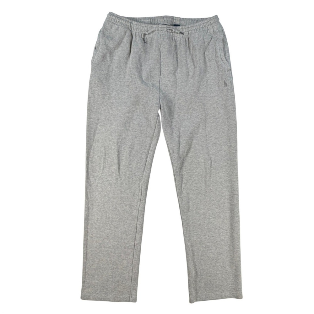 Polo Ralph Lauren Mens L Gray Cotton Sweatpants Joggers Embroidered Pony Logo